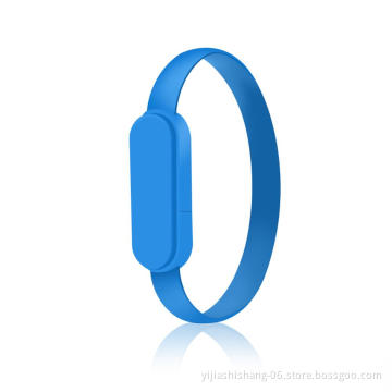 Yijiashishang 2 in 1 USB data charger bracelet blue color